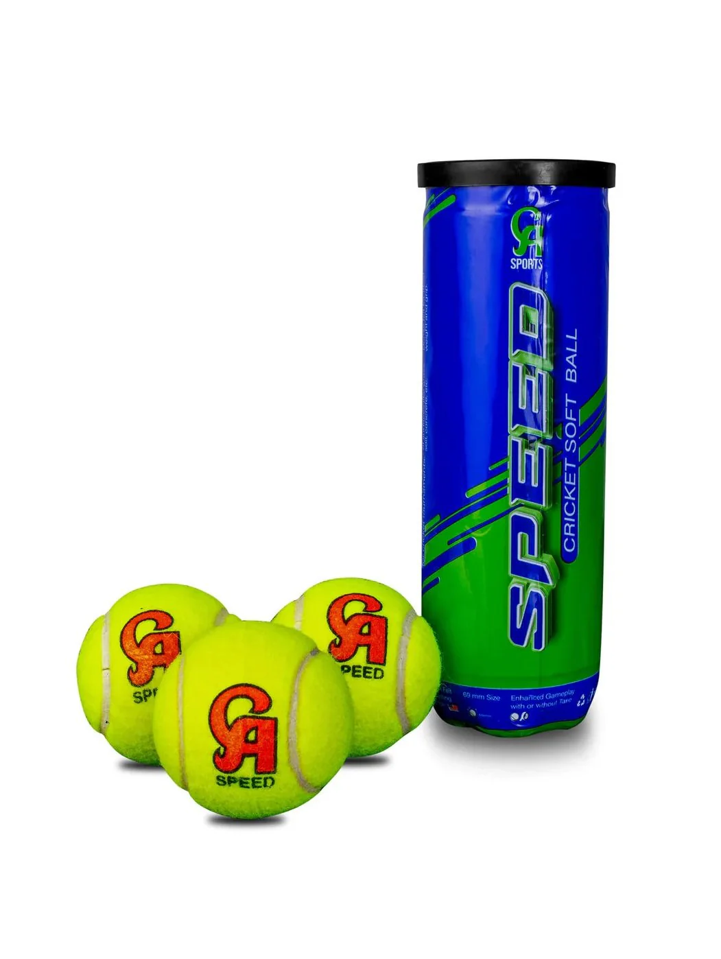 CA SPEED CRICKET TENNIS BALL ( Pack of 3 Balls )
