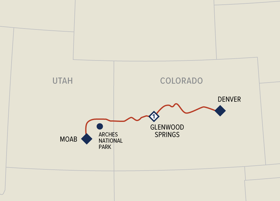 MOAB to Denver rail journey