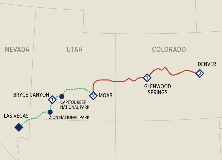 Las Vegas to denver by train